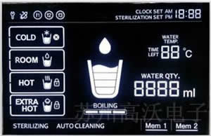 water dispenser LCD solution